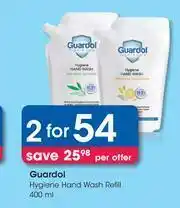 Guardol Hygiene Hand Wash Refill-For 2 x 400ml
