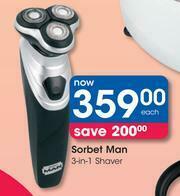 sorbet man shaver