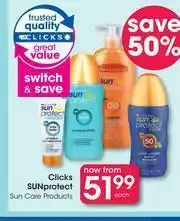 Clicks Clicks Sun Protect Sun Care Products-Each offer