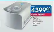 Taurus Casa Gelat Stainless Steel Ice Cream Maker-Each