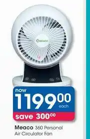 Meaco 360 Personal Air Circulator Fan-Each