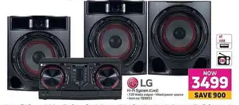 Game LG Hi-Fi System offer