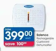 Solenco Rechargeable Cupboard Dehumidifier-Each