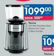 Clicks Taurus 130 Watt Stainless Steel Molinet De Cafe Coffee Grinder-Each offer