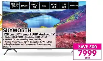 Makro Skyworth 50" Smart UHD Android TV offer