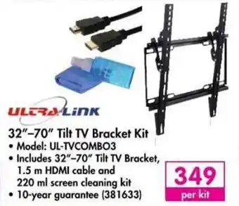 Makro Ultra Link 32"-70" Tilt TV Bracket Kit offer
