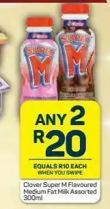 Pick n Pay Hypermarket Clover super m flavoured milk 2 offer