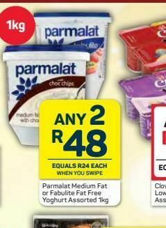 Pick n Pay Hypermarket Parmalat smooth yoghurt  2 offer
