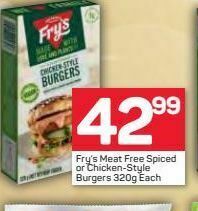 Pick n Pay Hypermarket Fry's chicken-style burgers offer