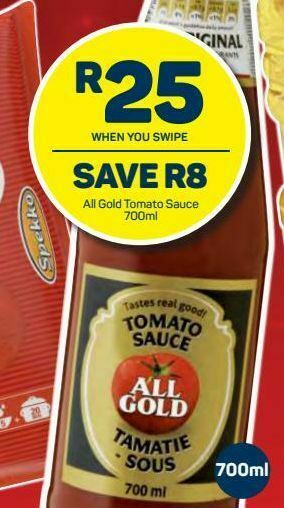 Pick n Pay Hypermarket All gold tomato sauce offer