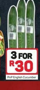 Pick n Pay English cucumbers 3 offer