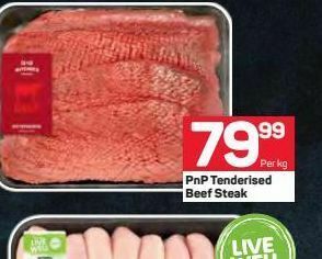 Pick n Pay Tenderised steak offer
