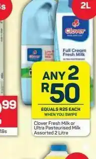 Pick n Pay Clover fresh milk 2 offer