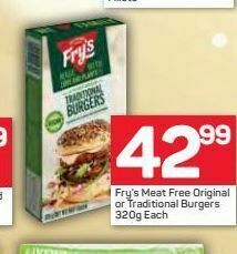 Pick n Pay Fry's chicken-style burgers offer