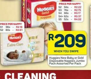 Pick n Pay Huggies disposable nappies offer