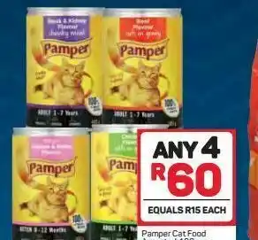 Pick n Pay Pamper cat food 4 offer