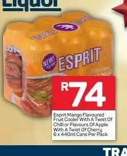 Pick n Pay Esprit flavoured spirit offer