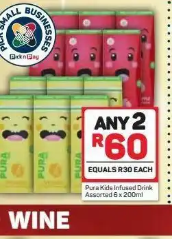 Pick n Pay Pura kids drink 2 offer