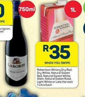 Pick n Pay Robertson winery wines offer