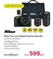 Teljoy Nikon Two Lens Digital Camera Bundle CAMNISLD5600K004 offer