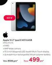 Apple 10.2" Ipad 9 WiFi 64GB MK2L3HC/A