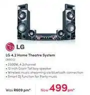 Teljoy LG 4.2 Home Theatre System ARX10 offer