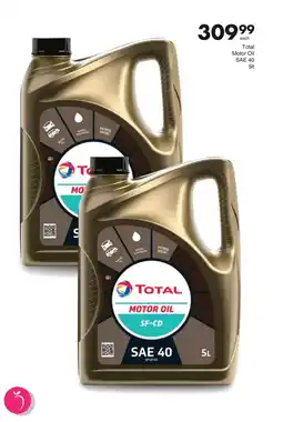 Total Motor Oil SAE 40