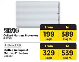 Makro ROMATEX Quilted Waterproof Mattress Protectors offer