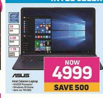 Game Asus - Intel Celeron Laptop offer