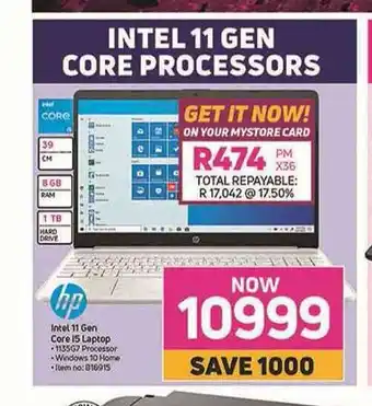 Game Hp - Intel 11 Gen Core i5 Laptop offer