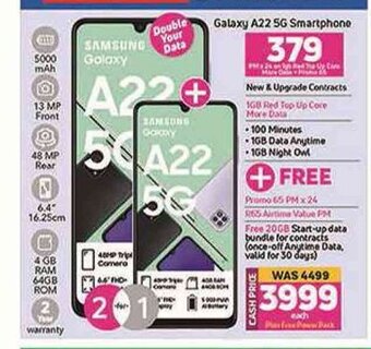 Game Samsung - Galaxy A22 5G Smartphone offer