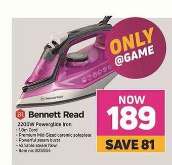 Game Bennett Read - 2200W Powerglide Iron offer