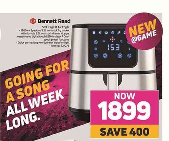 Game Bennett Read - 5.5L Digital Air Fryer offer