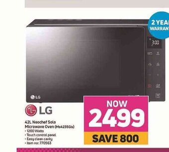 Game LG - 42L Neochef Solo Microwave Oven offer