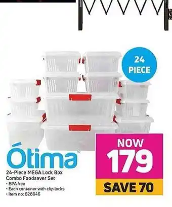 Game Otima - 24-Piece MEGA Lock Box Combo Foodsaver Set offer