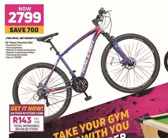 Game Raliegh - 29" Mason Mountain Bike offer