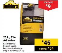 Builders Warehouse Tile Adhesive offer