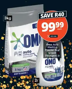 Checkers Omo Auto Washing Powder/ Liquid Detergent offer