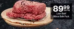 Checkers Lean Beef Mince Bulk Pack offer