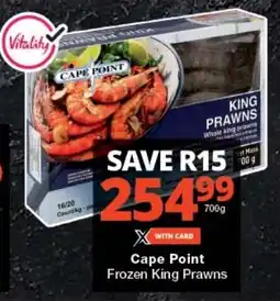 Checkers Cape Point Frozen King Prawns offer