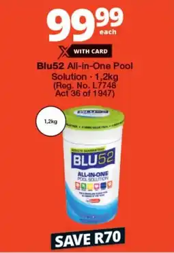Checkers Blu52 All-in-One Pool Solution offer