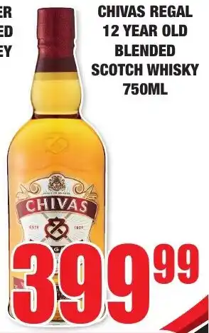 Boxer Liquors Chivas Regal 12 Year Old Blended Scotch Whisky offer