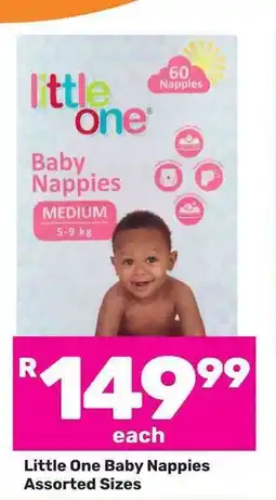 Game Little One Baby Nappies Assorted Sizes offer