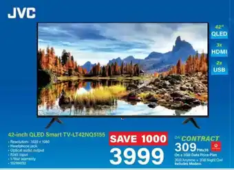 Incredible Connection JVC 42-inch QLED Smart TV-LT42NQ5155 offer