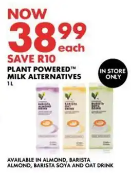 Woolworths Plant powered milk alternatives offer
