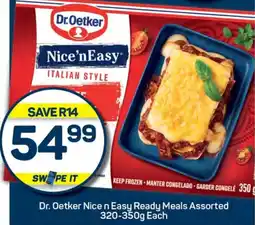 Pick n Pay Hypermarket Dr. Oetker Nice n Easy Ready Meals Assorted offer