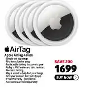 Incredible Connection Apple Air Tag 4 Pack offer