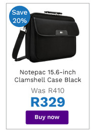 First Shop Targus Notepac 15.6 Inch Clamshell Case (Black) offer