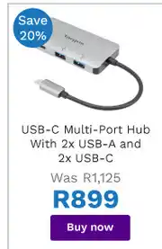 First Shop Targus USB-C Multi-Port Hub With 2x USB-A And 2xUSB-C offer