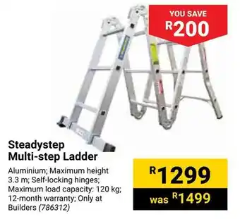 Builders Warehouse Steadystep Multi-step Ladder offer